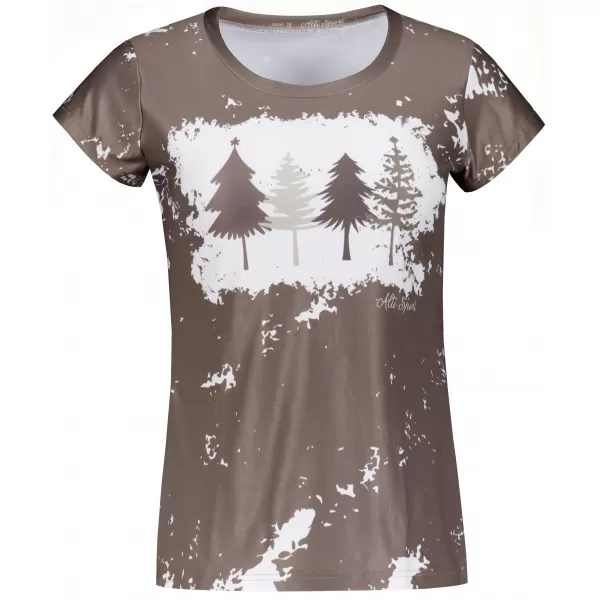  Tricou de Crăciun premium pentru femei ALTISPORT VOJ/ALWVN4TR06 BEJ 