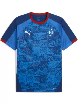 Tricou funcțional pentru bărbați PUMA NEYMAR JR PLAYMAKER JERSEY 660314-10 BLAZING BLUE/ BLAZING BLUE/PUMA WHITE/ULTRA
