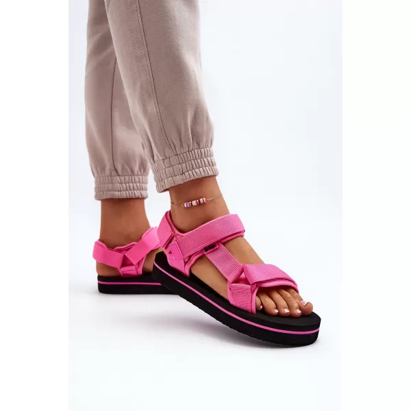  Sandale de dama LEE COOPER LCW-23-34-2613 NEGRU/FUCSIA 