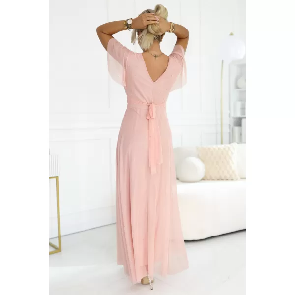  Rochie NUMOCO 635-7 PIERSICĂ 