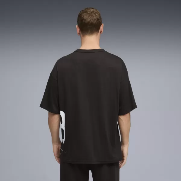  Tricou pentru bărbați PUMA M GRAPHIC OVERSIZED TEE 528528_01 PUMA NEGRU 