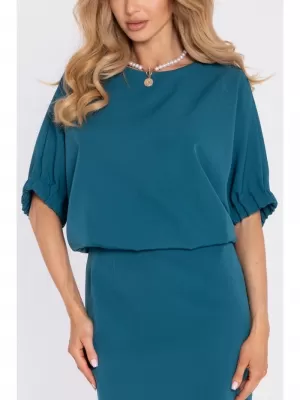 Rochie MOE M904 ALBASTRU OCEANIC