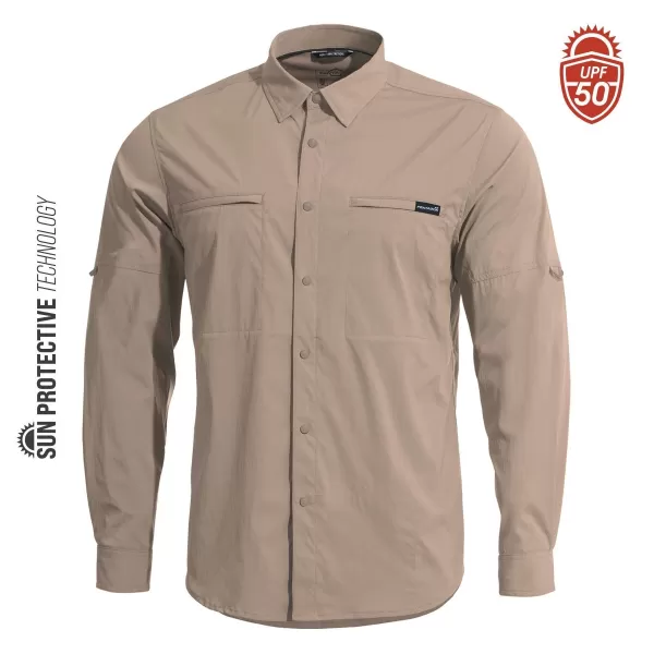  Cămașă pentru bărbați PENTAGON WAYNE K02029 04 KAKI 