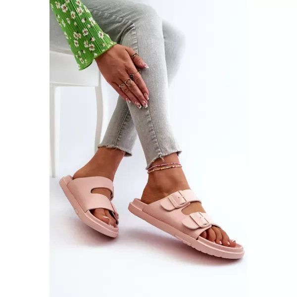  Papuci dama BIG STAR NN274A753 ROZ Pantofi Big Star 