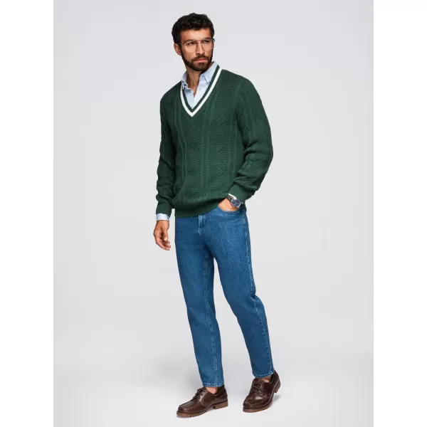  Pulover pentru bărbați OMBRE OM-SWSW-0151 VERDE 