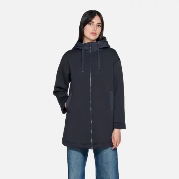  Parka de damă GEOX SWEATER G012426 ALBASTRU ÎNCHIS 