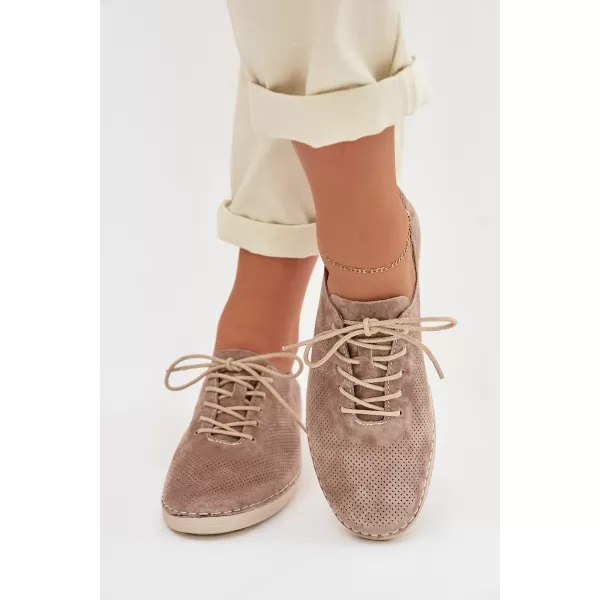  Pantofi de dama S.BARSKI LR61-7080 BEJ ÎNCHIS 