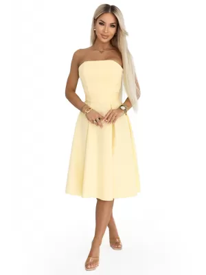 Rochie NUMOCO 641-3 GALBEN PASTEL