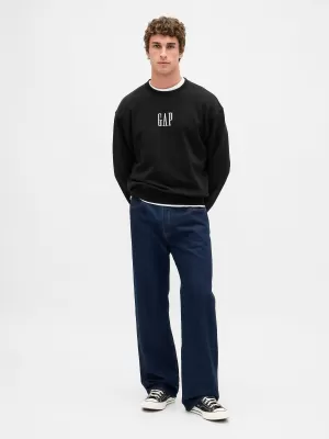 Hanorac pentru bărbați GAP LOGO SWEATSHIRT 821273-08 NEGRU ADEVĂRAT