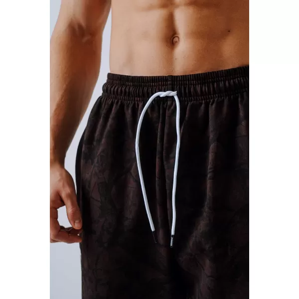  Pantaloni de trening relaxed POWER 904 DARK BROWN CAMO Nebbia 