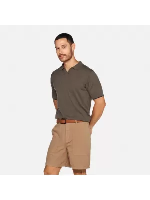 Tricou pentru bărbați GEOX KNIT G012317 KAKI