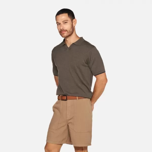  Tricou pentru bărbați GEOX KNIT G012317 KAKI 