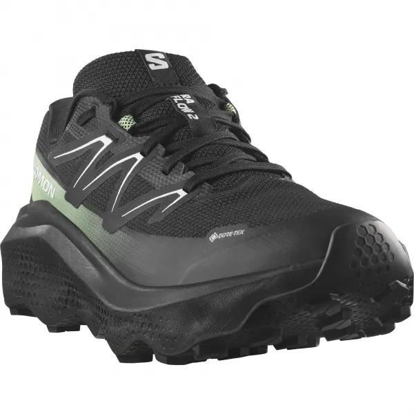  Pantofi pentru bărbați SALOMON ULTRA FLOW 2 GTX L47981400 NEGRU/NEGRU/VERDE PATINAT 