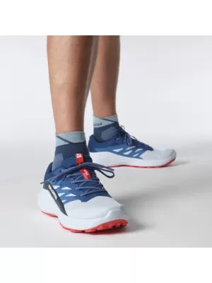 Pantofi pentru bărbați SALOMON ALPHAGLIDE L47724300 ALBASTRU BALADĂ/ALBASTRU ÎNCHIS/ROȘU FOC