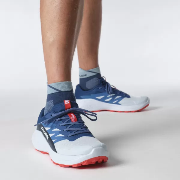  Pantofi pentru bărbați SALOMON ALPHAGLIDE L47724300 ALBASTRU BALADĂ/ALBASTRU ÎNCHIS/ROȘU FOC 
