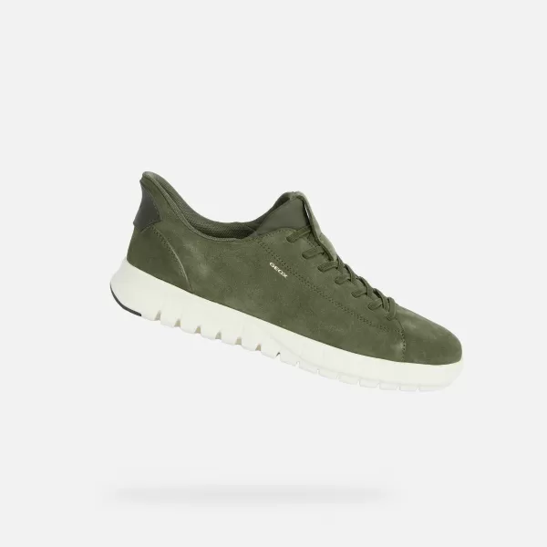  Adidași pentru bărbați GEOX FLEXTRIDE PLUS FAST IN G014646 KAKI 