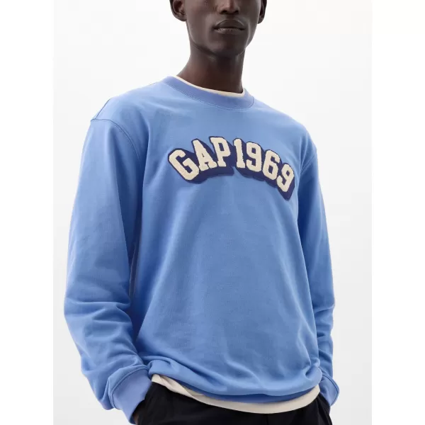  Hanorac pentru bărbați GAP LOGO CREWNECK SWEATSHIRT 829103-07 ALBASTRU CABANA 