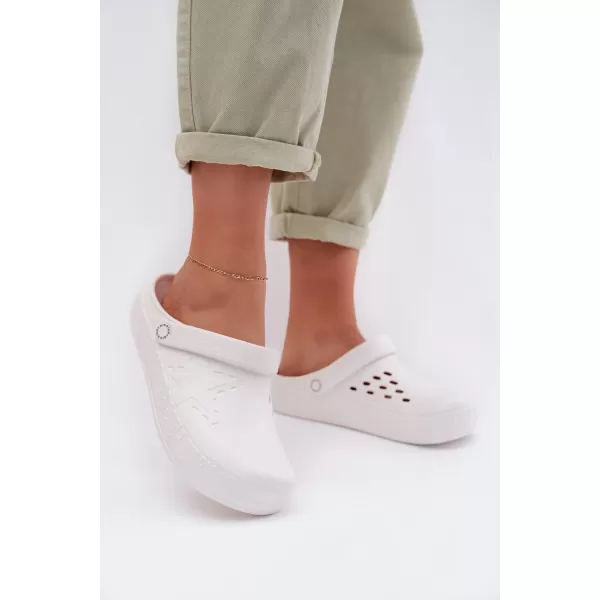  Papuci dama BIG STAR TT274A081 WHITE Pantofi Big Star 