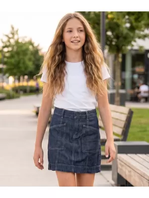 Fusta de fetiță SAM 73 GZ 501 DENIM ÎNCHIS LA CULOARE
