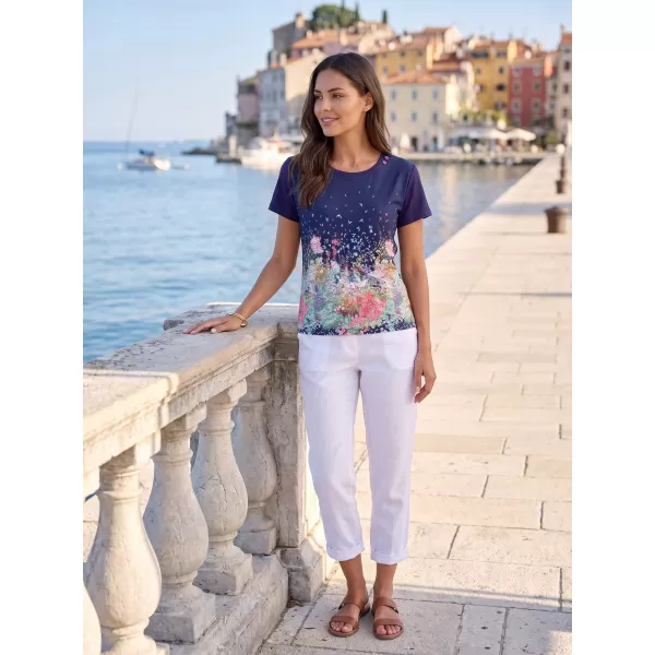  Tricou pentru femei ALTISPORT HELINA ALBASTRU ÎNCHIS 