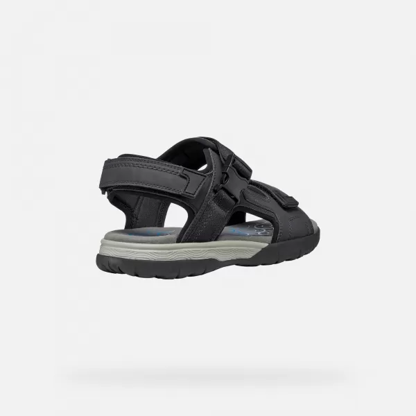  Sandale pentru bărbați GEOX SPHERICA EC5 G014391 NEGRU 