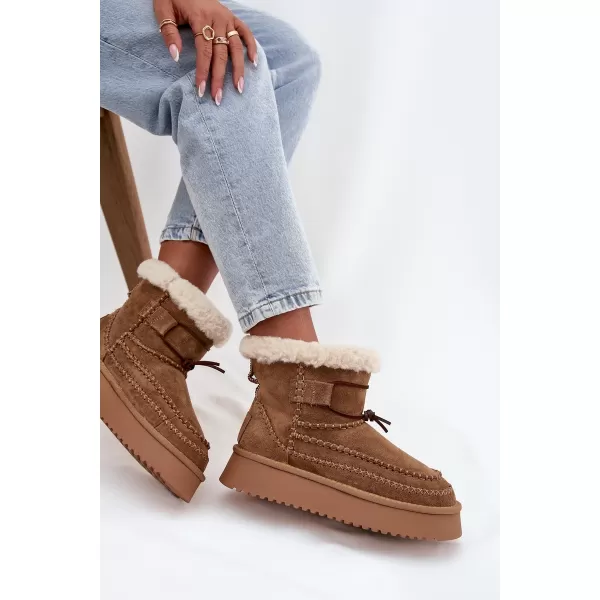 Pantofi dama BIG STAR SS274373 MARO/BEJ Pantofi Big Star 