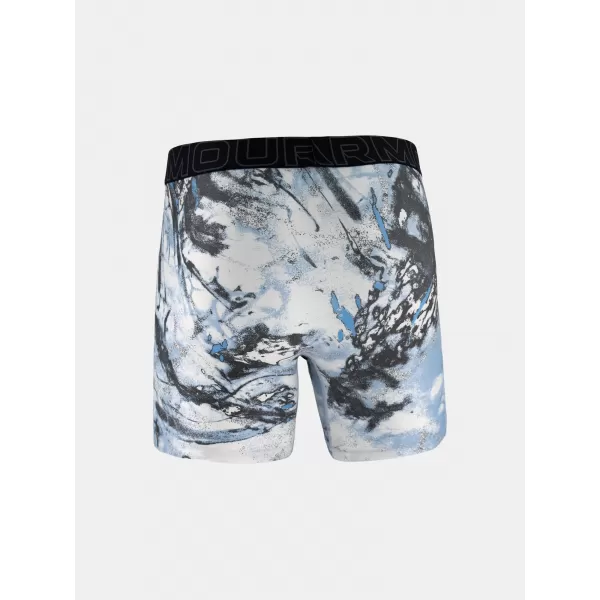  Boxeri pentru bărbați UNDER ARMOUR UA PERFORMANCE TECH - PRINT 6IN - 1PK 1383875-101 NEGRU 