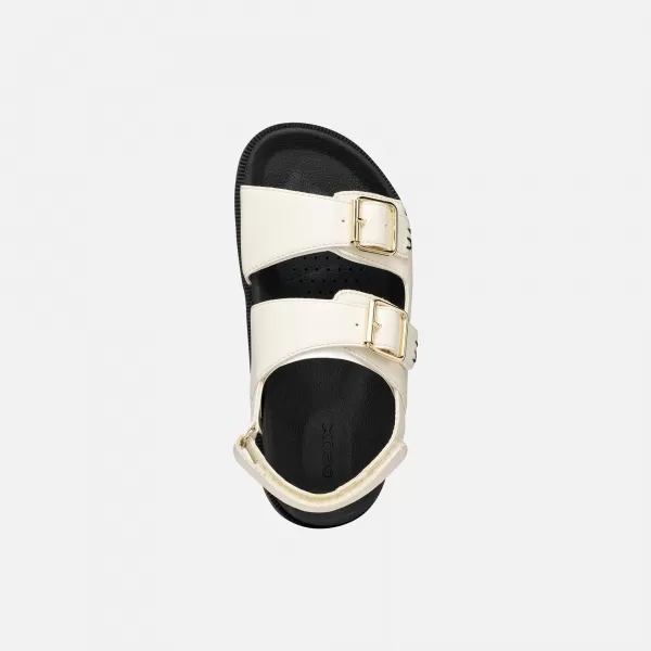  Sandale pentru fete GEOX SANDAL FOAMMENTERA J65P0A000BCC1058 CREMOS 