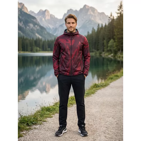 Jachetă softshell premium pentru bărbați ALTISPORT VOJ/ALM072JACK01 VIN/ROSU 