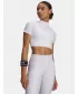 Tricou pentru femei HEATGEAR CROP MOCK SS 6010006-100 ALB Under Armour