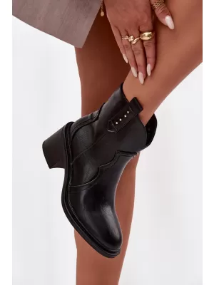 Pantofi de dama cu toc BOTO IVERLY 40565 NEGRU