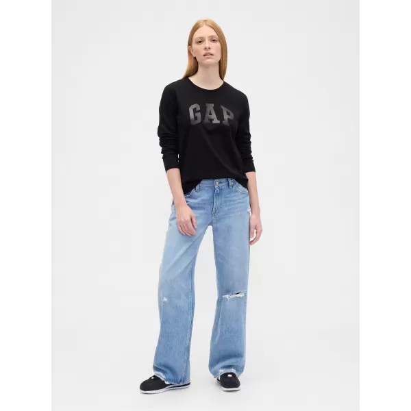  Tricou pentru femei GAP CREW LONGSLEEVE TEE 846968-02 NEGRU 