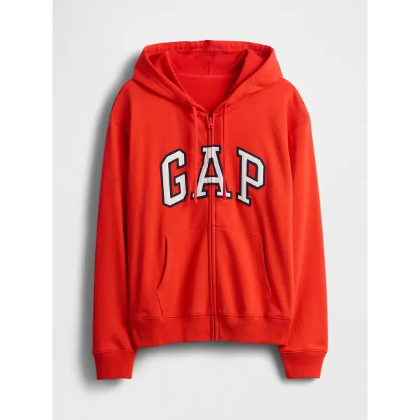  Hanorac de dama GAP FULLZIP LOGO HOODIE 727433-09 AFIȘ ROȘU 