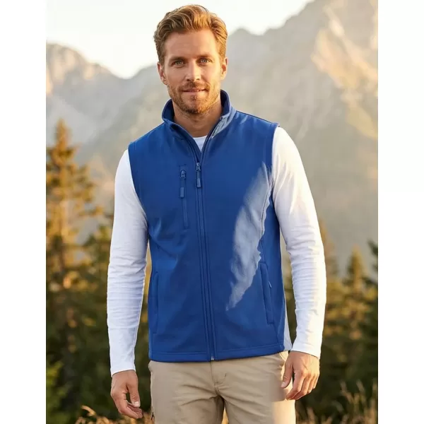  Vestă softshell pentru bărbați ALTISPORT NoPrint NP/ALM865 ALBASTRU REGAL 