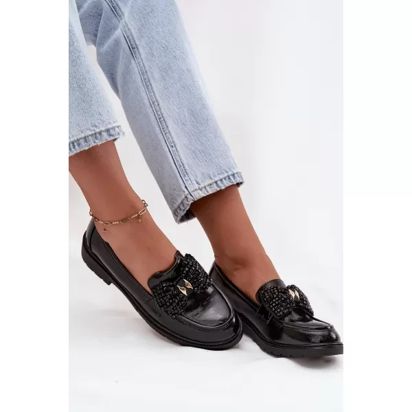  Mocasini de dama D&A HY52-319A NEGRU 