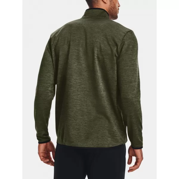  Hanorac pentru bărbați UNDER ARMOUR UA ARMOUR FLEECE 1/2 ZIP VERDE 