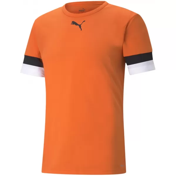  Tricou funcțional pentru bărbați PUMA TEAMRISE JERSEY 704932-08 MAC AURIU/NEGRU/ALB 
