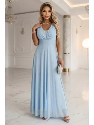 Rochie NUMOCO 637-6 ALBASTRU DESCHIS