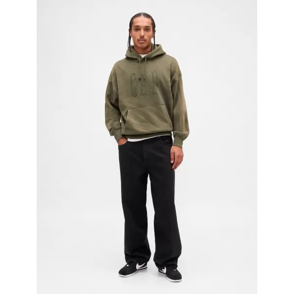  Hanorac pentru bărbați GAP CORP LOGO HOODIE PULLOVER 851641-00 MUŞCHI NEGRU 