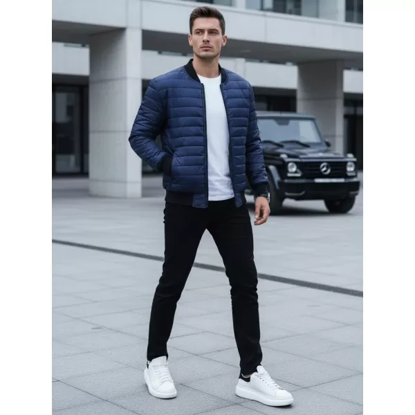  Jachetă pentru bărbați DSTREET TX4419 ALBASTRU ÎNCHIS 