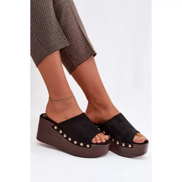  Papuci de damă BOTO HELIVINA 41628 NEGRU 