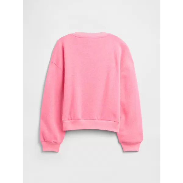  Hanorac pentru copii GAP CREW SWEATSHIRT 839163-00 INIMA ROZ 