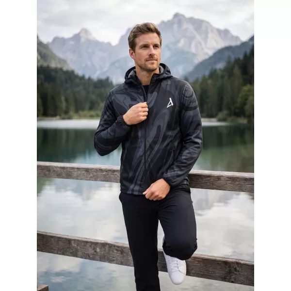  Jachetă softshell premium pentru bărbați ALTISPORT VOJ/ALM072JACK01 NEGRU 