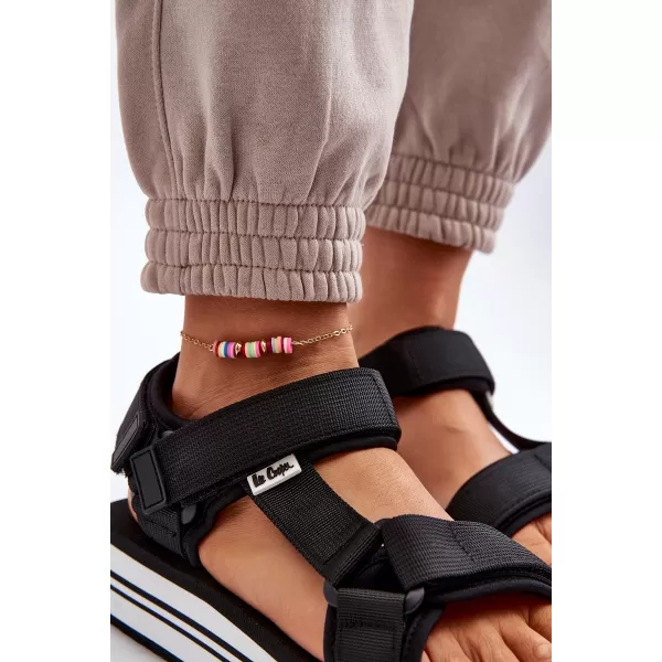  Sandale de dama LEE COOPER LCW-24-05-2753L NEGRU/ALB 