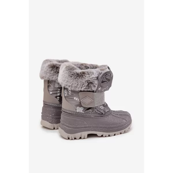  Pantofi de iarna pentru copii LEE COOPER LCJ-25-10-3788 GRI 