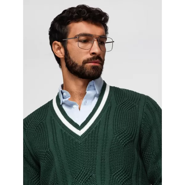  Pulover pentru bărbați OMBRE OM-SWSW-0151 VERDE 