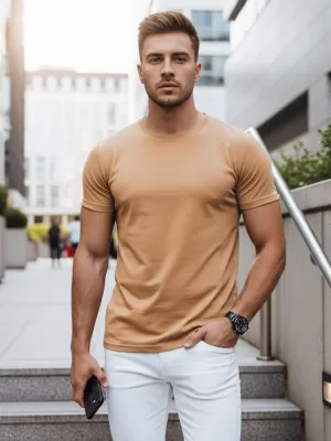 Tricou pentru bărbați DSTREET RX5623 CĂMILĂ