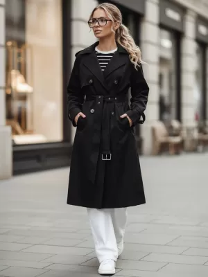 Palton de damă DSTREET TY5354 NEGRU
