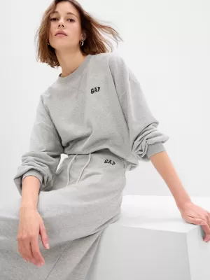 Hanorac de dama GAP LOGO VOLUME SLEEVE SWEATSHIRT 476351-02 GRI DESCHIS DESCHIS