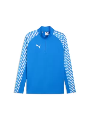 Hanorac pentru bărbați PUMA TEAMLIGA26 TRG 1/4 ZIP TOP 659724_02 ELECTRO ROYAL/ ELECTRO ROYAL/PUMA WHITE